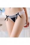 HELLORSOON String Dentelle Femme,Sexy Séduction Dentelle Florale Chaud Body Lingerie Tanga pour Femme