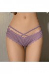 HELLORSOON String Ficelle Femme,Sexy Érotique Transparence Subtile sans Couture Body Lingerie Culotte Dentelle