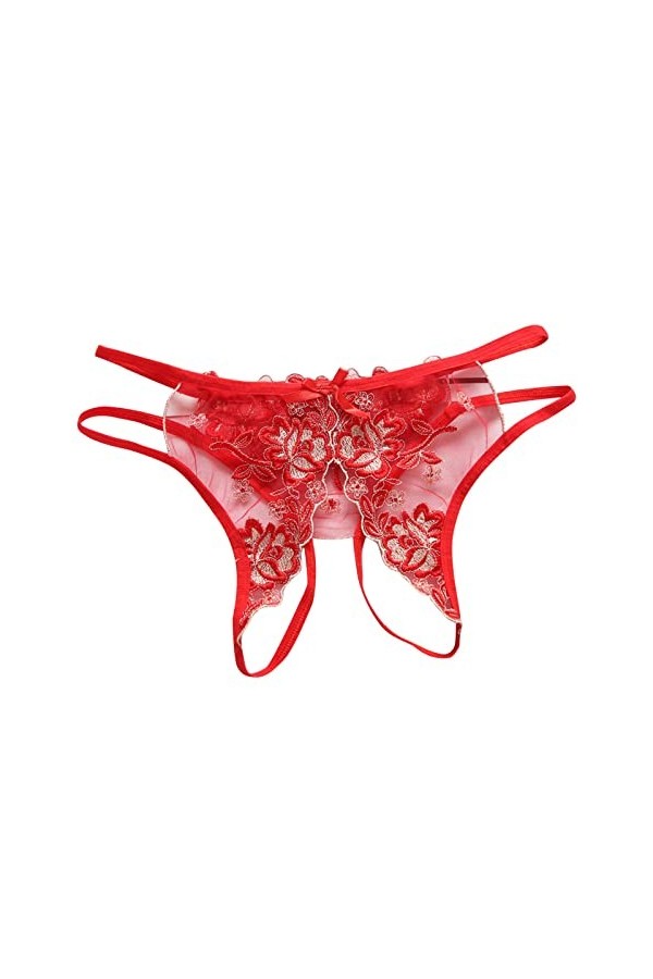 HELLORSOON String pour Femme,Sexy Coquin Ficelles Charmantes Séduisant String en Dentelle Culotte Dentelle