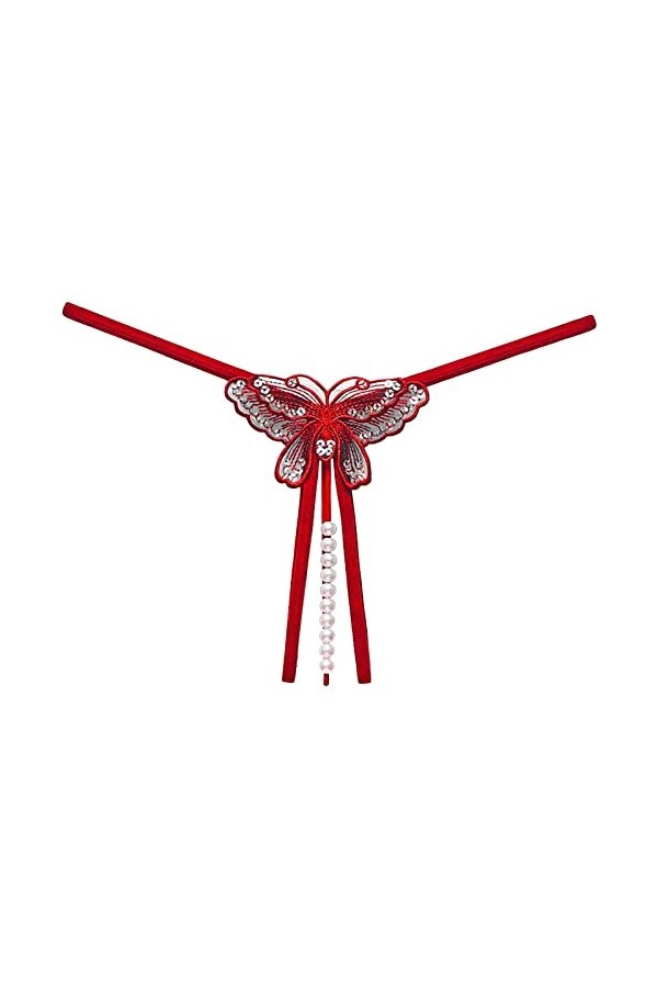 HELLORSOON Culotte Dentelle Femme,Sexy Body Ficelles Charmantes sans Couture String en Dentelle Culotte éChancréE