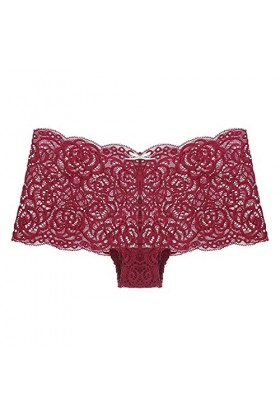 HELLORSOON String Ficelle Femme,Sexy Transparent Ouvertures Provocantes en Soie Body Lingerie Culotte Coton