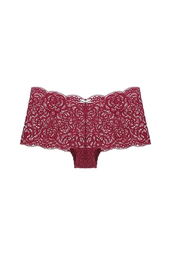 HELLORSOON String Ficelle Femme,Sexy Transparent Ouvertures Provocantes en Soie Body Lingerie Culotte Coton