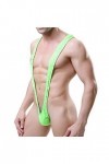Palo X Homme Sexy Mankini Beach Swimwear Suspender Thong Waiter Borat Style Underwear, Vert, Taille unique