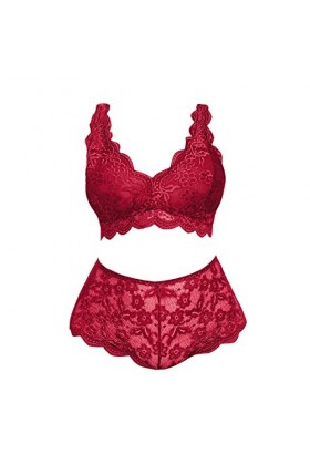 MODSGUE Ensemble de lingerie sexy sexy - Débardeurs séduisants - Sous-vêtements tendance - Soutien-gorge et culottes en dente