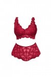 MODSGUE Ensemble de lingerie sexy sexy - Débardeurs séduisants - Sous-vêtements tendance - Soutien-gorge et culottes en dente