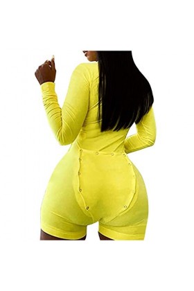 Ncenglings Sexy Chic Combinaison boutonnée pour Femme Adulte Combinaison boutonnée à Fonctionnel pour Femme Pyjama Sexy Ensem