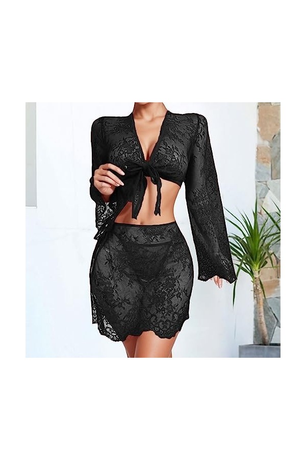 Lingerie Femme Sexy Ensemble Homme Sexy Hot y20.k sous-vêtements Amusants pour Femmes Motif en Dentelle Voir à Travers Le sou