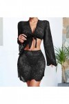 Lingerie Femme Sexy Ensemble Homme Sexy Hot y20.k sous-vêtements Amusants pour Femmes Motif en Dentelle Voir à Travers Le sou