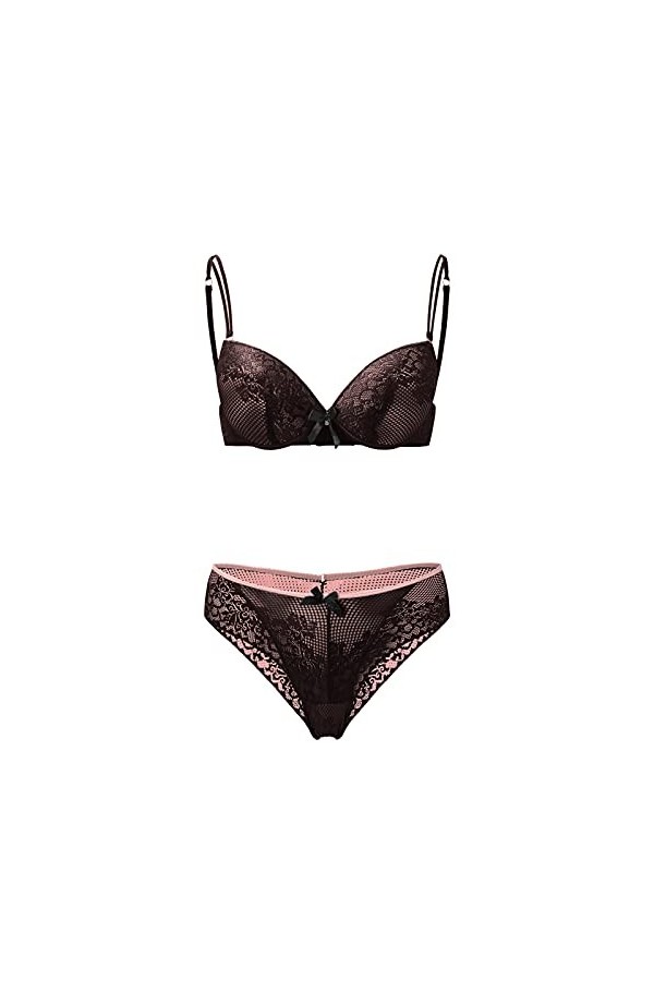 Zannycn Lingerie sexy pour femme - Sous-vêtements sexy - Grandes tailles - Sous-vêtements pour femme - Lingerie sexy, Noir , 