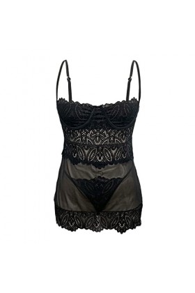 LDadgf Ensemble de lingerie tendance pour femme - Jeu de rôle - Lingerie sexy - Costume - Ensemble de lingerie esclave noir,