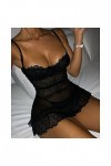 LDadgf Ensemble de lingerie tendance pour femme - Jeu de rôle - Lingerie sexy - Costume - Ensemble de lingerie esclave noir,