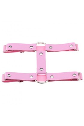 Xiang Ru 1pc Gothique Punk Ceinture Jambe Harnais Jarretière de Cuisse Réglable Rose