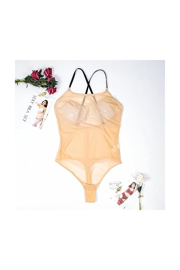 Ensemble Lingerie Sexy Dentelle Mesdames Sexy Lingerie Chemise de Nuit Sexy Sexy Deux Couleurs Dentelle Combinaison Nuisette 