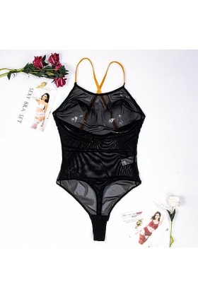 Lingeries Coquines Et Sexy Grande Taille Mesdames Sexy Lingerie Chemise de Nuit Sexy Sexy Deux Couleurs Dentelle Combinaison 