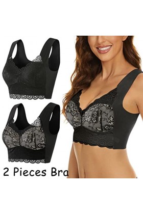 Bralette - Soutien-gorge en dentelle florale - Grande taille - Soutien-gorge pour femme - Soutien-gorge sexy - Grand haut tub
