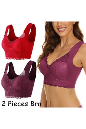 Bralette Soutien-gorge push-up en dentelle pour femme Grande taille Soutien-gorge sexy Soutien-gorge push-up Soutien-gorge à 