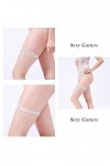 Sttiafay dentelle mariage porte-jarretelles pour mariée femmes Sexy dentelle florale extensible jarretelles jambe anneau ense