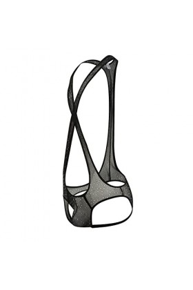 Jockstrap Ouvert Sous-vêtements amusants Maillot de bain Tankini Short de bain Cordon Nœud papillon Cosplay Serveur, Tanga Bo