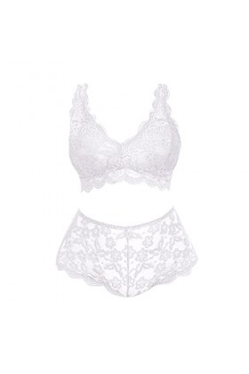 MODSGUE Ensemble de lingerie sexy sexy - Débardeurs séduisants - Sous-vêtements tendance - Soutien-gorge et culottes en dente