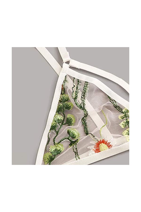 Ensemble Soutien Gorge et String Femme Erotique sous-Vetements 2 Pièce Vêtements De Nuit Sexy Lingerie Sexy Ensemble Dentelle