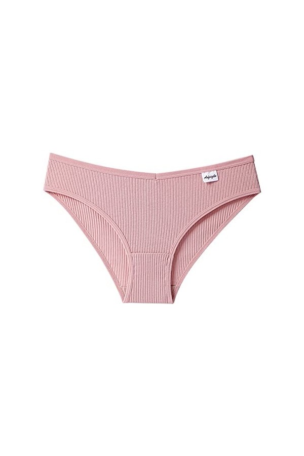 Jiabing Strings sous-vêtements féminins Bikini Pcs Culottes 5 Culottes Sexy Culottes Accessoire Lingerie Pink, XXL 