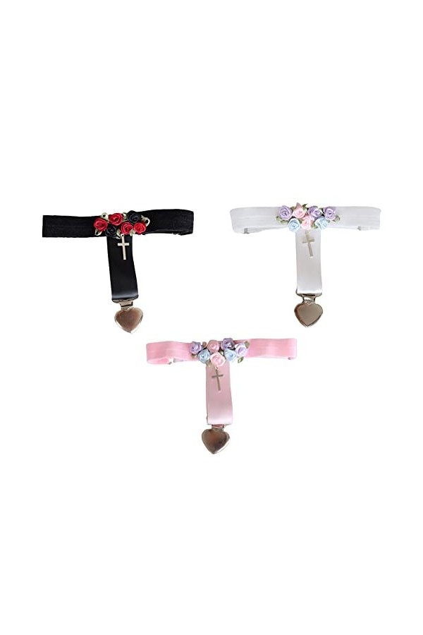 Porte-jarretelles gothique en forme de cœur avec porte-jarretelles