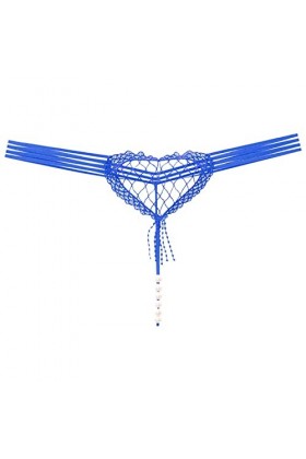 HELLORSOON String Ficelle Femme,Sexy Transparent Ouvertures érotiques Échancré Culotte en Dentelle Slip pour Femme