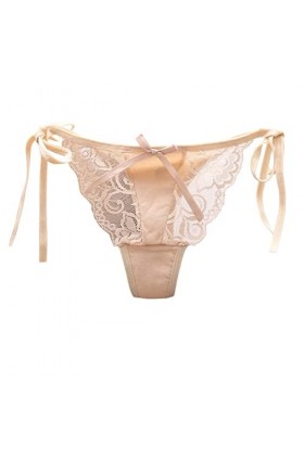 HELLORSOON Culotte Dentelle Femme,Sexy Érotique Maille Transparente en Soie String en Dentelle Culotte Coton