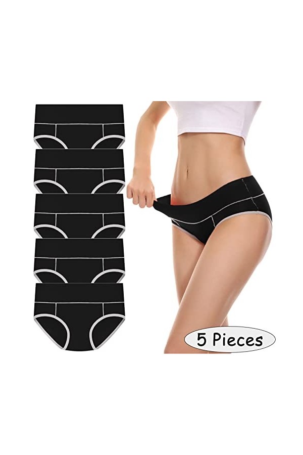 Culotte Femme Coton Douce Lingerie Hot Physiologiques Panty Sexy Caleçon sans Coutures Haute Tangas Slip Transparente Tentati