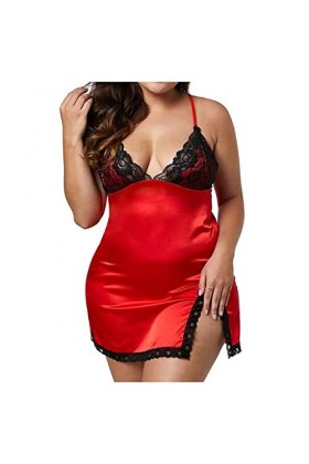 Lingerie Femme Sexy Ensemble Homme Sexy Hot y.2k Underwire Femmes Dentelle Racy Muslin Sleepwear Lingerie Nightdress + Briefs