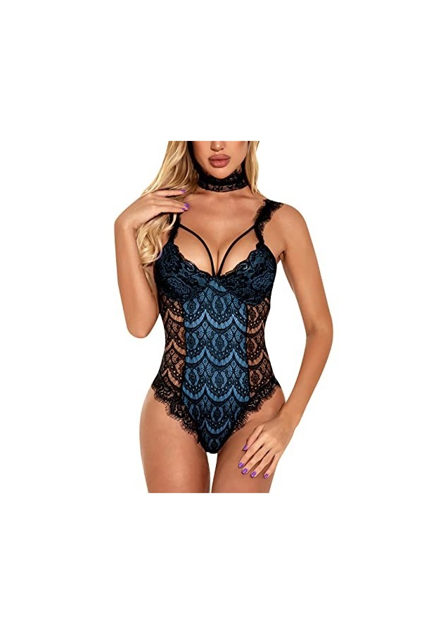 Ensemble Lingerie Feminine Sexy Ouverte Body Nuisette Sexy Hot Teddy Lingerie Sexy Nuit Harness Babydoll Slutty Hot Mini Shor