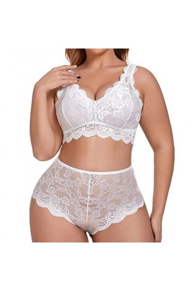 Ensemble Lingerie Femme 2 Pieces Sexy Push Up De Dentelle sous-Vêtements De Seduction Dentelle Soutien-Gorge Et Culotte Babyd
