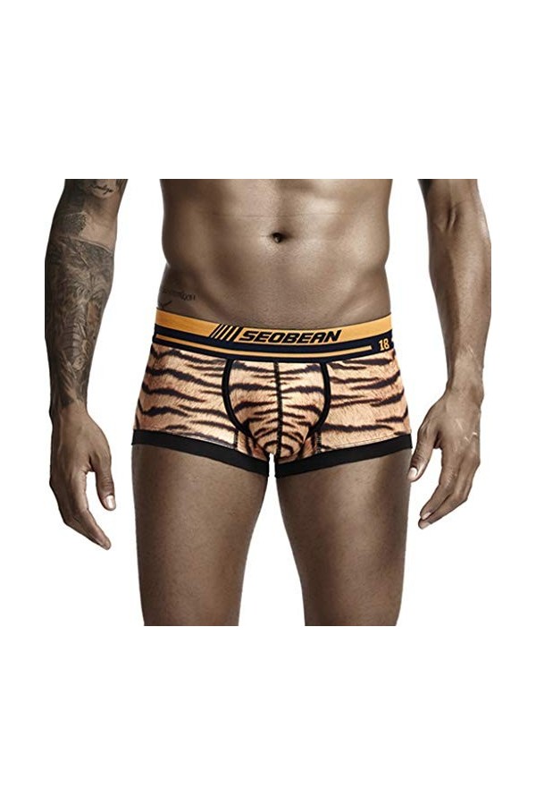 Générique String Homme Sexy Hot Dentelle Slips Boxer Style de sous-vêtements Mode sous-vêtements Sexy imprimés pour Hommes Co