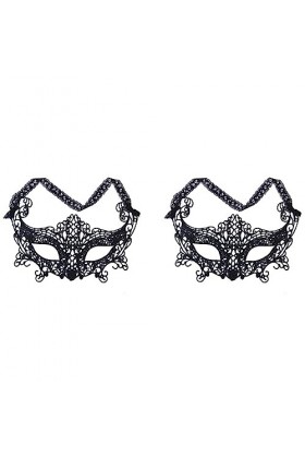 Speesy 2X Femmes Sexy Dentelle Vénitienne de Carnaval, Oeil Noir 