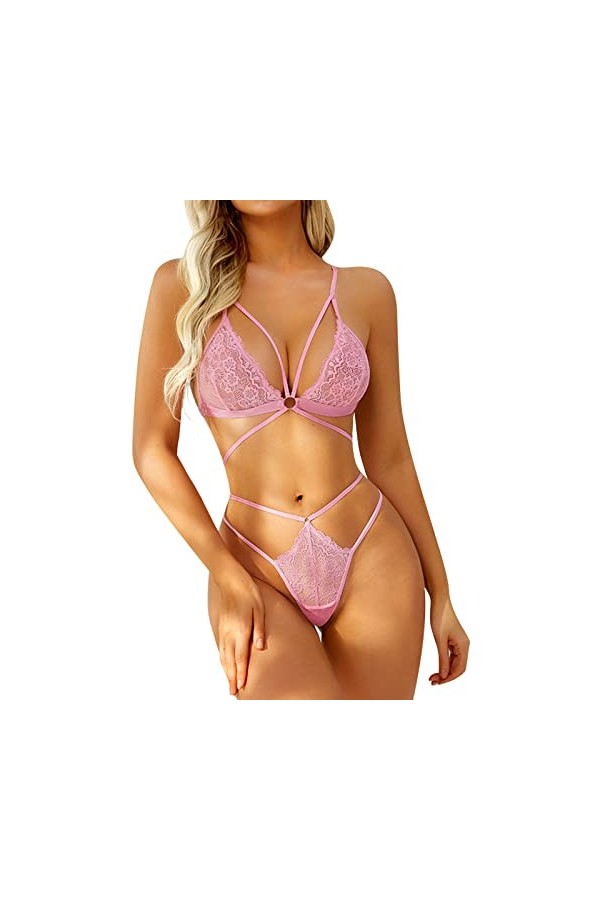 2023 New y/2/k Style Lingerie Femmes Sexy Lingeries Dames Sexy Dentelle Lingerie Ensembles Deux Pièces sous-Vêtements Soutien