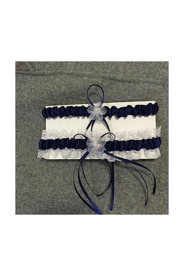 UOWEG Ensemble Femmes Bowknot Dentelle jarretière Nuptiale Jambe jarretière Mariage Cosplay décor Lingerie Sexy Vinyle Dark 