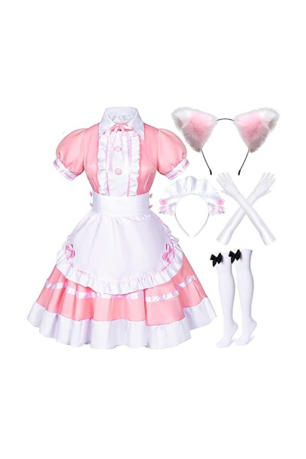 Ensemble de tablier, chaussettes, gants et couvre-chef en fourrure 5XL 