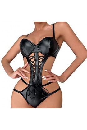 Robe Sexy Femme Coquine Hot Body Ensemble Lingeries Transparent Sexy Grande Hot Nuisette Ouvert Érotique Cuir Vetements Linge