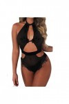 Bodys Sexy Femmes sous-vêtements Babydolls Maille Ouverte Lingerie et Vêtements Sexy Lingerie Sexy pour Femme Lingerie Culott