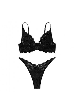 Nuisette Sexy Femme Sensuelle Ensemble de sous-vêtements pour filles de sexe français grande taille Sexy beau soutien du dos 