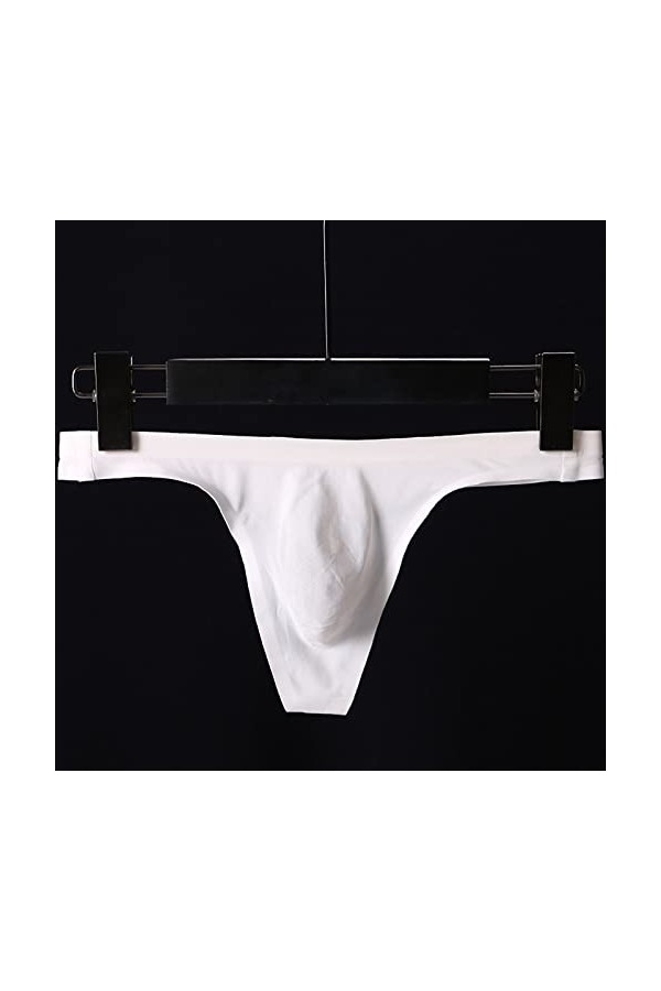 RUITOTP Hommes Mode caleçons Solides Sexy Slips Culottes sous-vêtements Sexy Pantalons Culottes Lingerie Sexy Homme Noire
