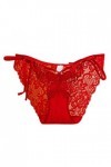 HELLORSOON String pour Femme,Sexy Transparent Ouvertures érotiques sans Couture Culotte en Dentelle Culotte Dentelle