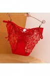 HELLORSOON String pour Femme,Sexy Transparent Ouvertures érotiques sans Couture Culotte en Dentelle Culotte Dentelle