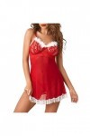 Deguisement Noel Femme Sexy Lingerie Femme Sexy Ensemble Noël Chemise De Nuit Tenue Noël Mère Coquine Pyjamas Sexy Vêtements 
