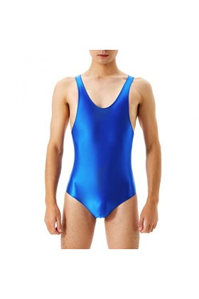 Générique Lingerie Homme Sexy Hot Sac Homme Brillant Soyeux Combinaison Serré Sexy Européen Plus Taille Peignoirs En Flanelle