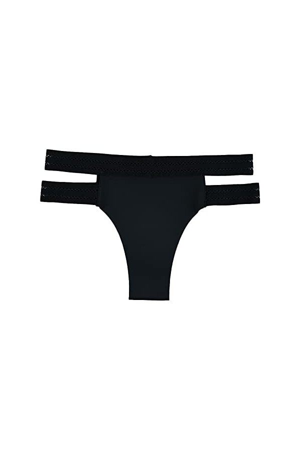 Culotte Femme Taille Haute Slips Elasticité Tangas rayés Taille Haute personnalisés No Show Tongs personnalisées Culottes de 