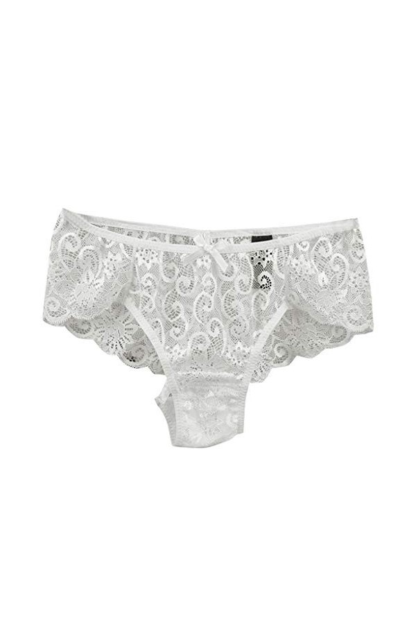 Culottes Femme Sexy String Dentelle sous-Vetements Chic Panties Ouvert Taille Tangas Hot Lingerie Slips Respirant Patchwork T