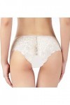 Culottes Femme Sexy String Dentelle sous-Vetements Chic Panties Ouvert Taille Tangas Hot Lingerie Slips Respirant Patchwork T