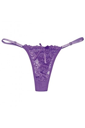 RUITOTP Taille sous-vêtements Bas Lace Thong Briefs sous-vêtements Sexy Culottes pour Femmes Lingeries Sexy Moins Cher Purpl