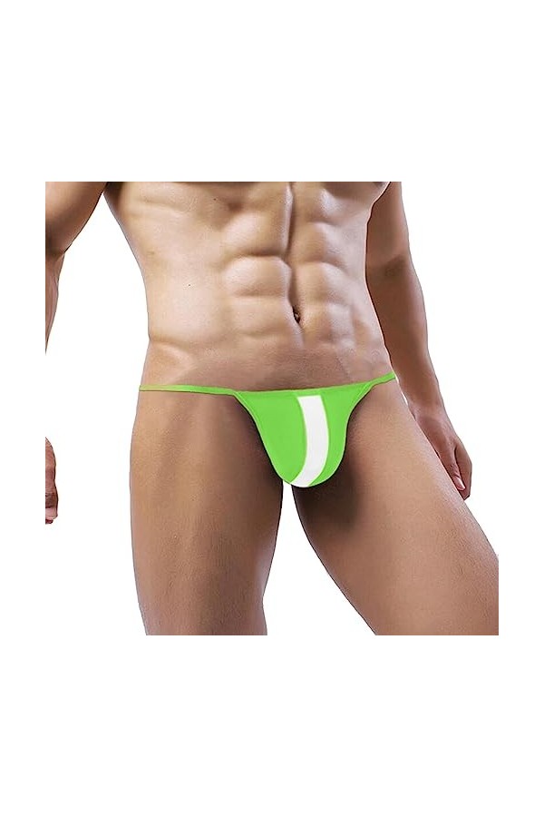 Strings pour Hommes Sexy Low Rise G String Briefs Bulge Pouch Underwear Basic Push up Culotte